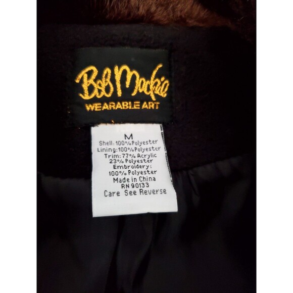 Bob Mackie Wearable Art Embroidered Vest Medium - Picture 4 of 8